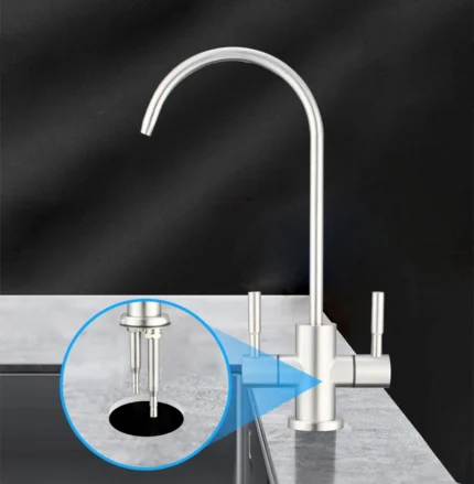 Kitchen Faucet Flexible Drinking Water Purifier Stainless Steel SUS 304 RO Water Design Faucet