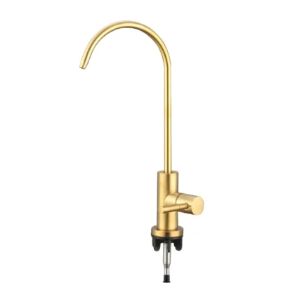 Hot Sale Gold Color 304 Stainless Steel Kitchen Filter Drinking Water Purifier Ro Water Faucet