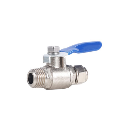 RO Water Filters Parts Zinc Alloy 1/4 Inch Two Way Ball Valve with Long Handle