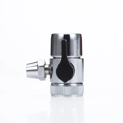 China Supplier   Water Filter Accessories Single Switch Valve Thread Diverter Valve with Switch for 3/8 Inch Water Purifier Pipe