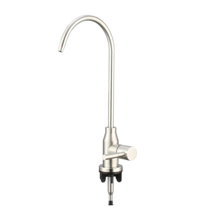 Hot Selling  304 Stainless Steel Brushed Finish Goose Neck Kitchen Faucet